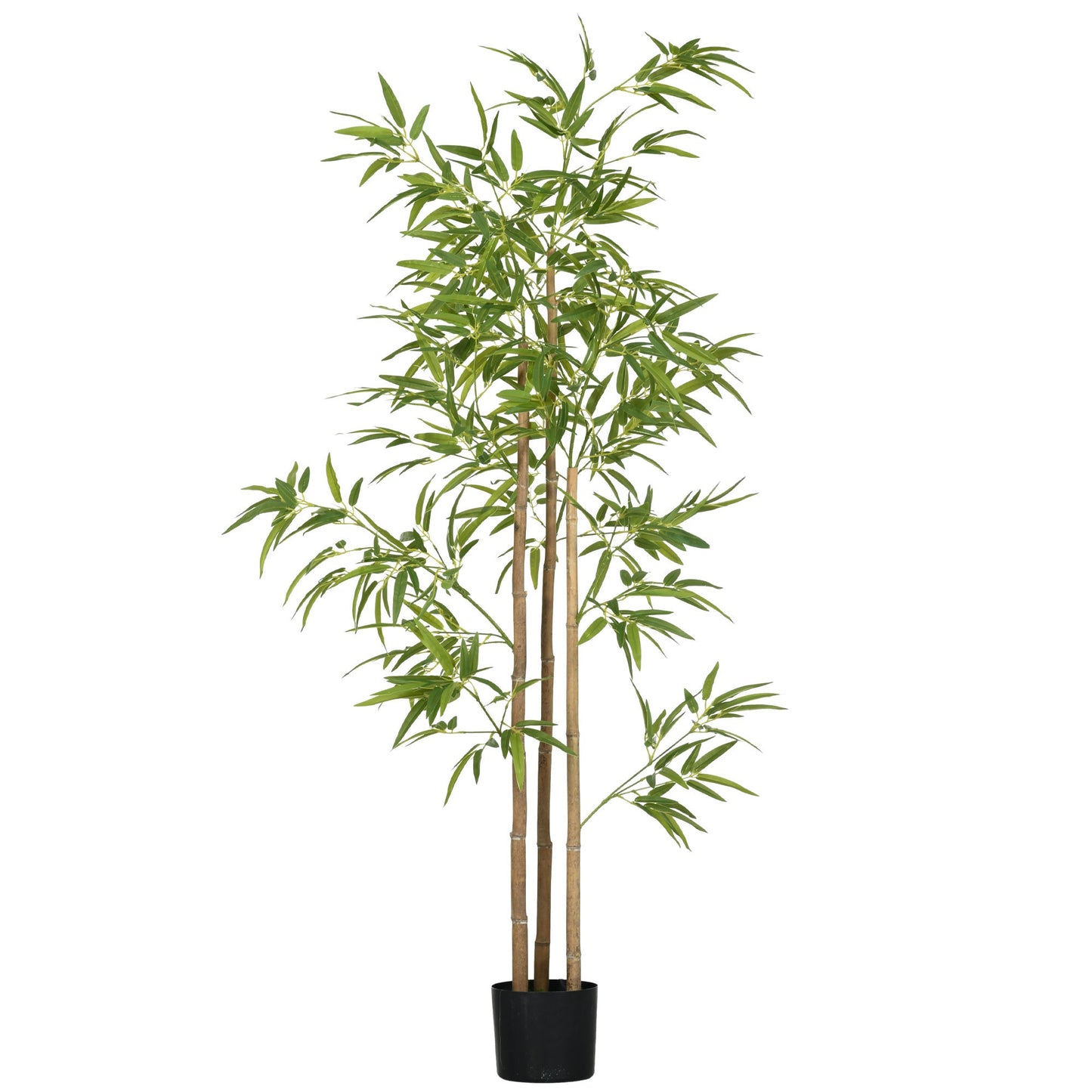 6FT Artificial Bamboo Tree, Faux Decorative Plant in Nursery Pot for Indoor Décor - Groovy Boardz