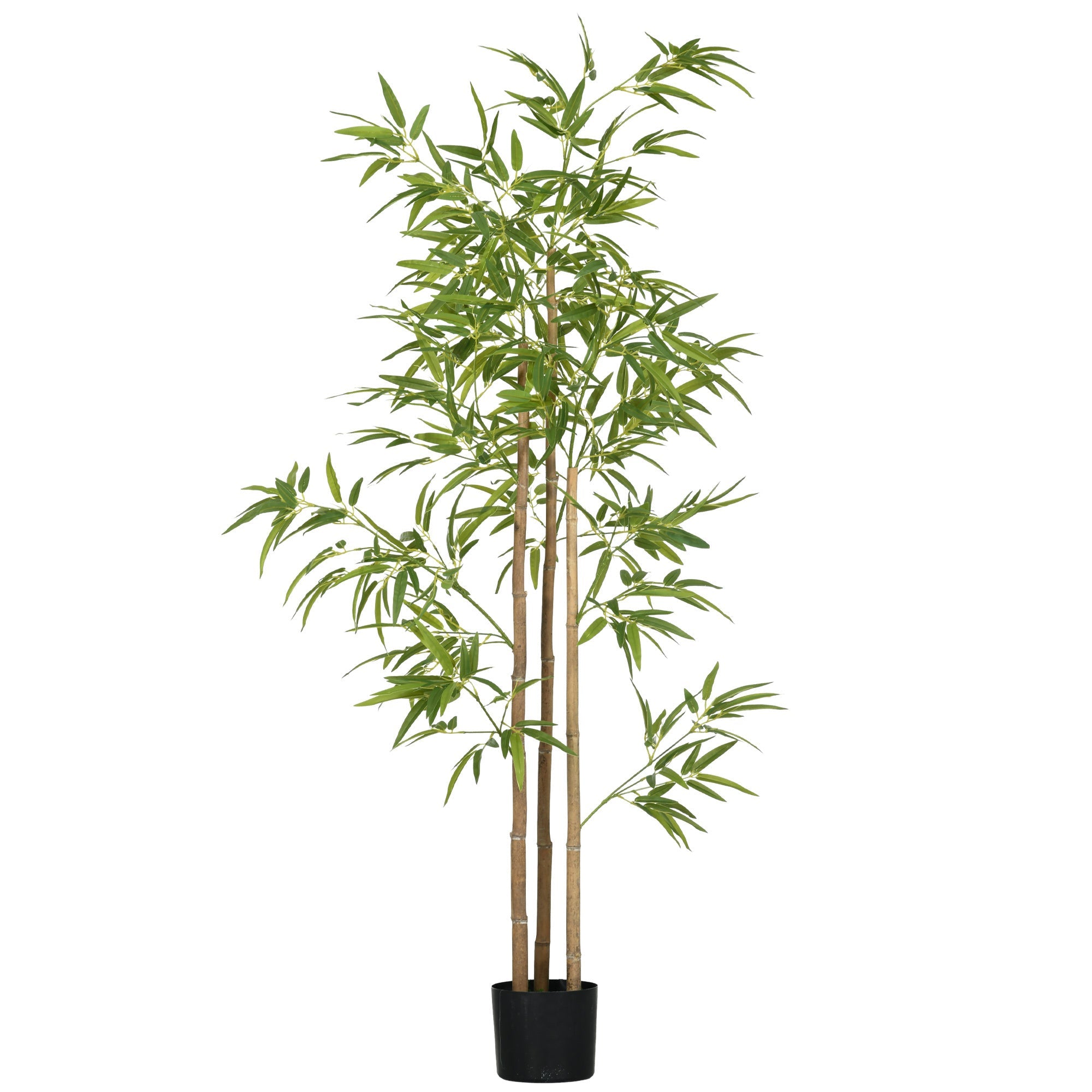 6FT Artificial Bamboo Tree, Faux Decorative Plant in Nursery Pot for Indoor Décor - Groovy Boardz