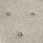 Transitional Accent Bench with Upholstered Seat and Cane Arm in Reclaimed Natural Wood Finish Bench