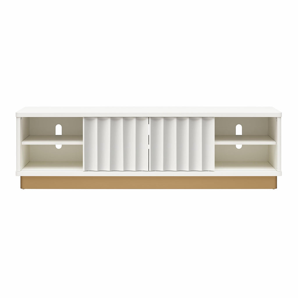 Rene Modern Scalloped TV Stand for TVs up to 65' Media Console
