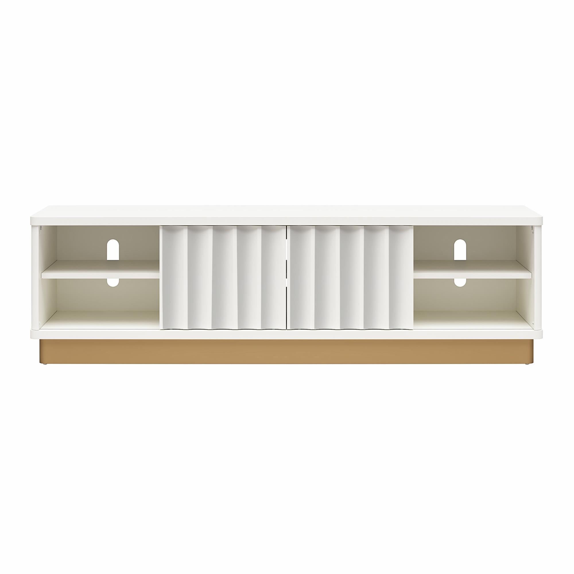 Rene Modern Scalloped TV Stand for TVs up to 65' Media Console