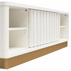 Rene Modern Scalloped TV Stand for TVs up to 65' Media Console