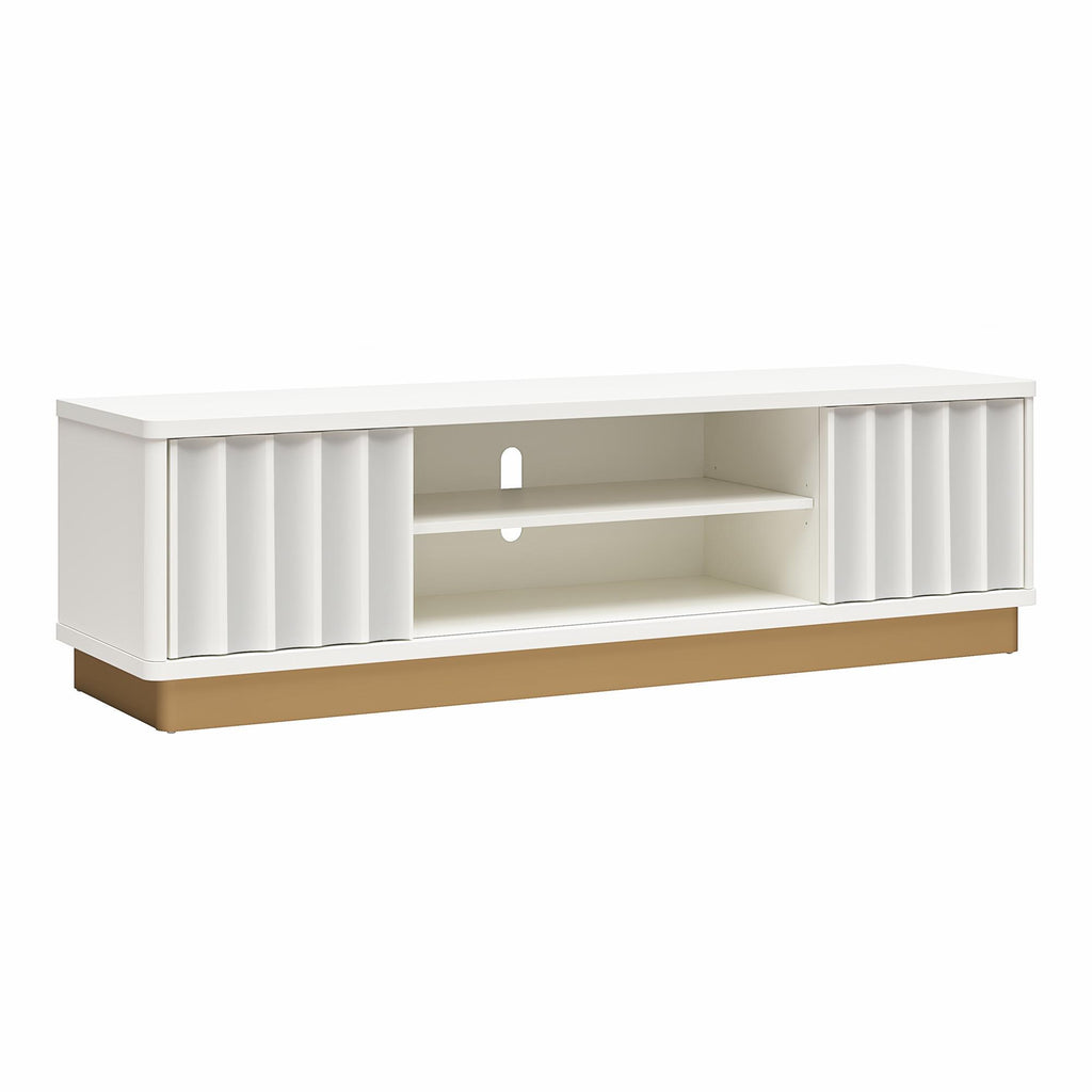 Rene Modern Scalloped TV Stand for TVs up to 65' Media Console