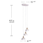 Renmarco Contemporary 3-Light Cluster Pendant