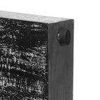 TREXM Console Table Entryway Table, Retro Curved Sofa Table with 2 Large Drawers, Narrow Console Table for Living Room Hallway Entrance, 52''×14''×31.5'', Antique Black