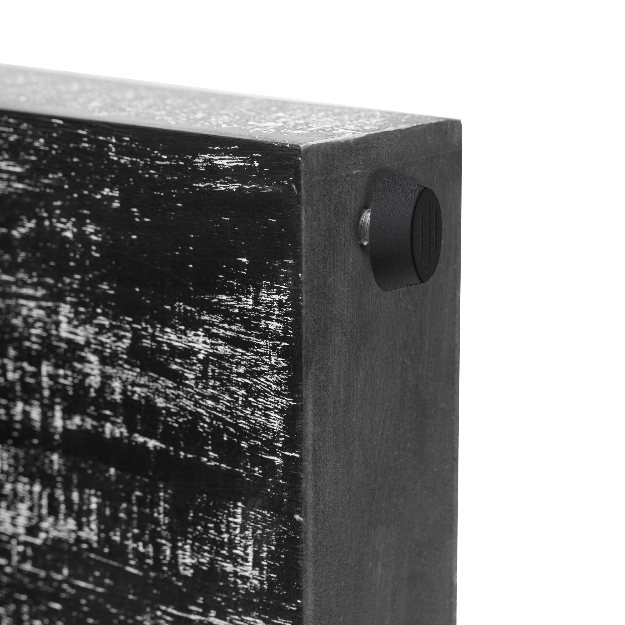 TREXM Console Table Entryway Table, Retro Curved Sofa Table with 2 Large Drawers, Narrow Console Table for Living Room Hallway Entrance, 52''×14''×31.5'', Antique Black