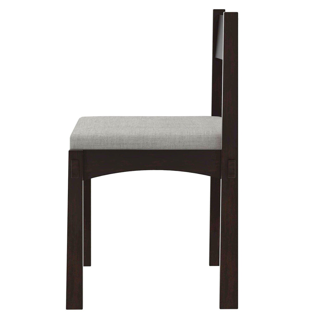 Retro Solid Wood 7-Piece Dining Set for 6 in Espresso.