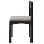 Retro Solid Wood 7-Piece Dining Set for 6 in Espresso.