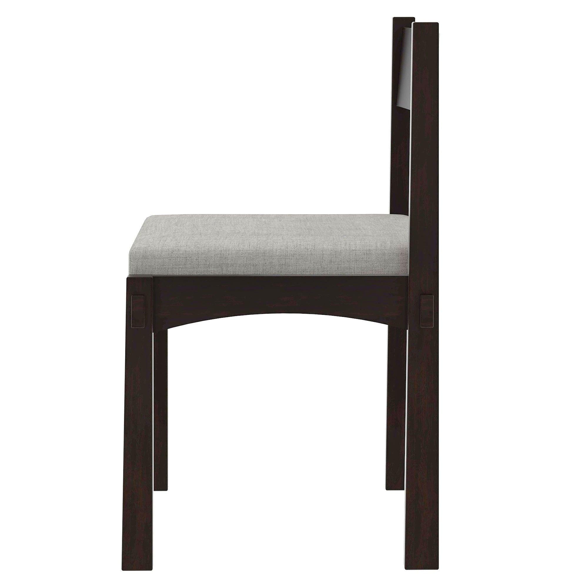 Retro Solid Wood 7-Piece Dining Set for 6 in Espresso.