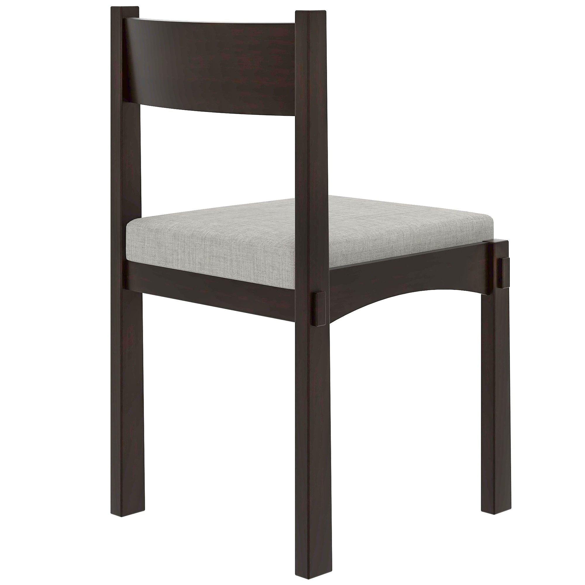 Retro Solid Wood 7-Piece Dining Set for 6 in Espresso.