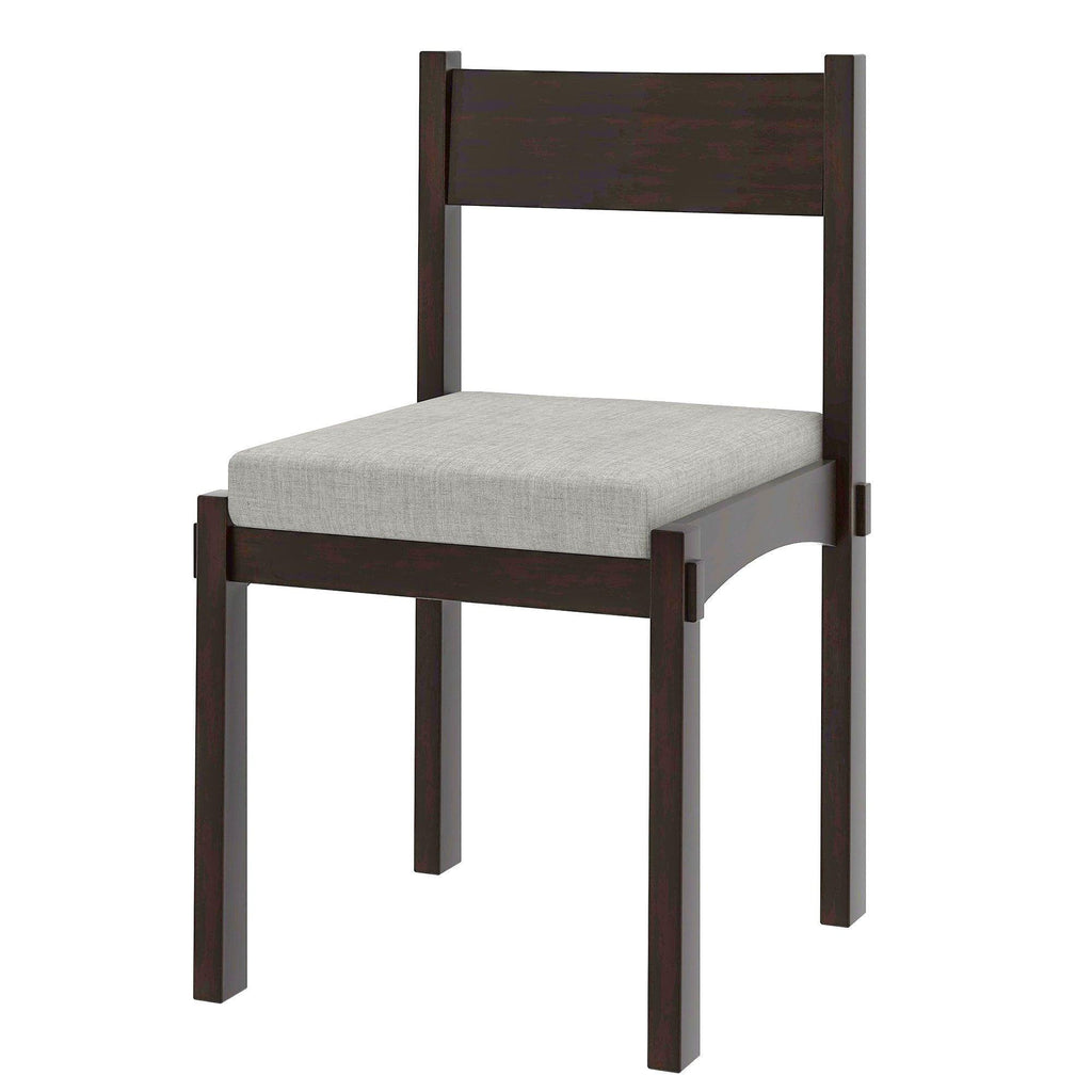 Retro Solid Wood 7-Piece Dining Set for 6 in Espresso.