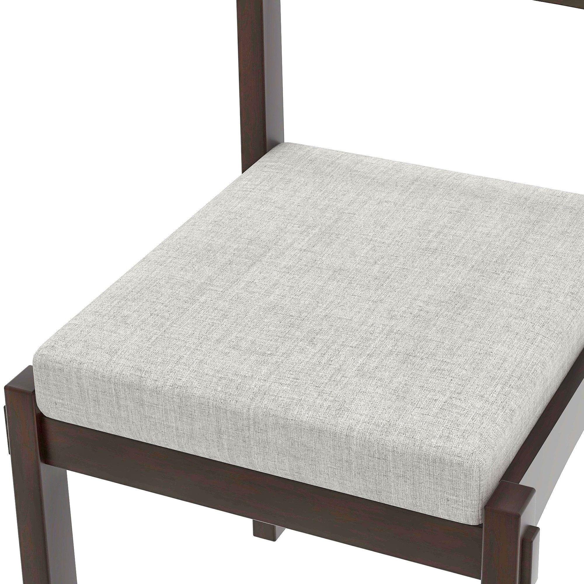 Retro Solid Wood 7-Piece Dining Set for 6 in Espresso.