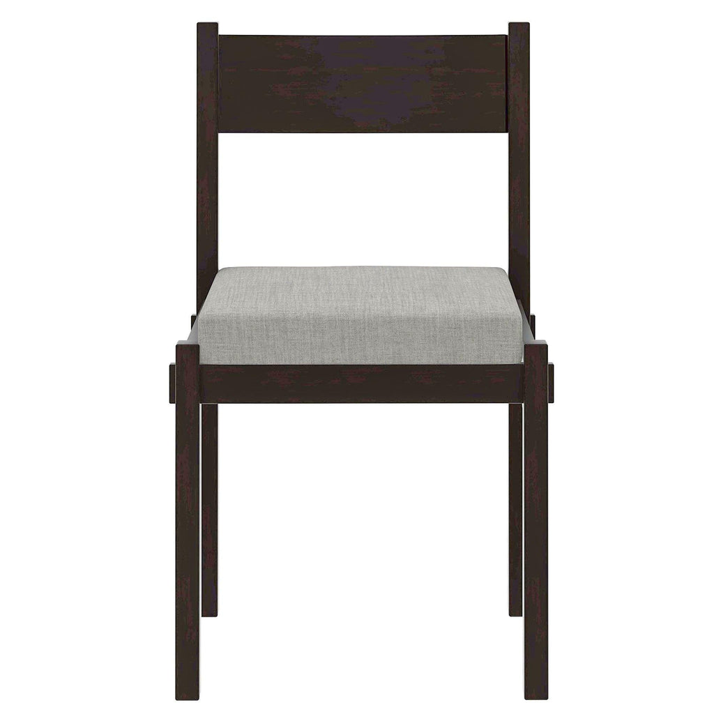 Retro Solid Wood 7-Piece Dining Set for 6 in Espresso.