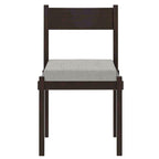 Retro Solid Wood 7-Piece Dining Set for 6 in Espresso.