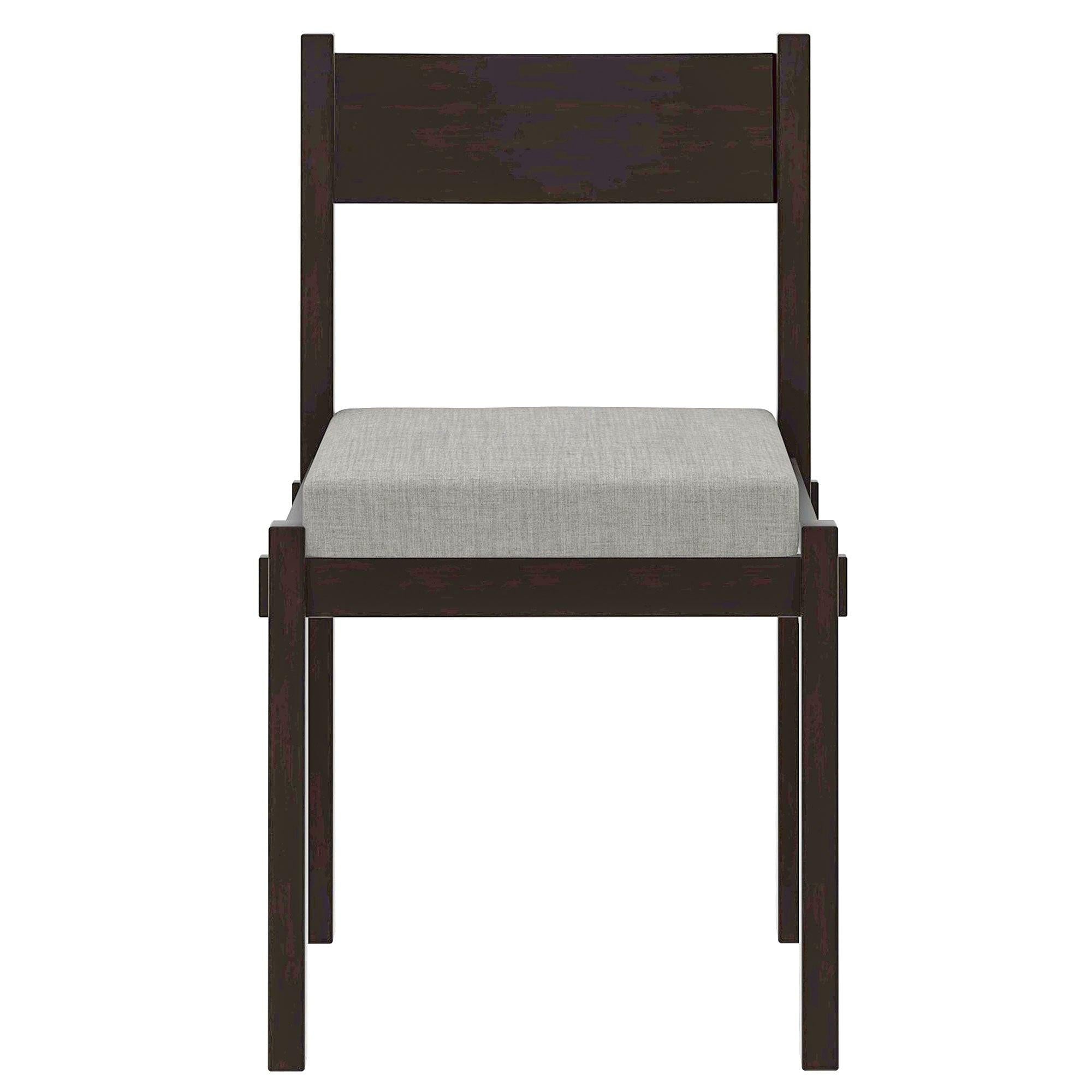 Retro Solid Wood 7-Piece Dining Set for 6 in Espresso.