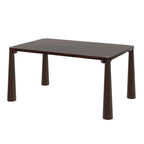 Retro Solid Wood 7-Piece Dining Set for 6 in Espresso.