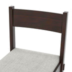 Retro Solid Wood 7-Piece Dining Set for 6 in Espresso.