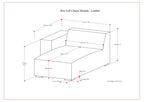Rex Left Chaise Sofa Module