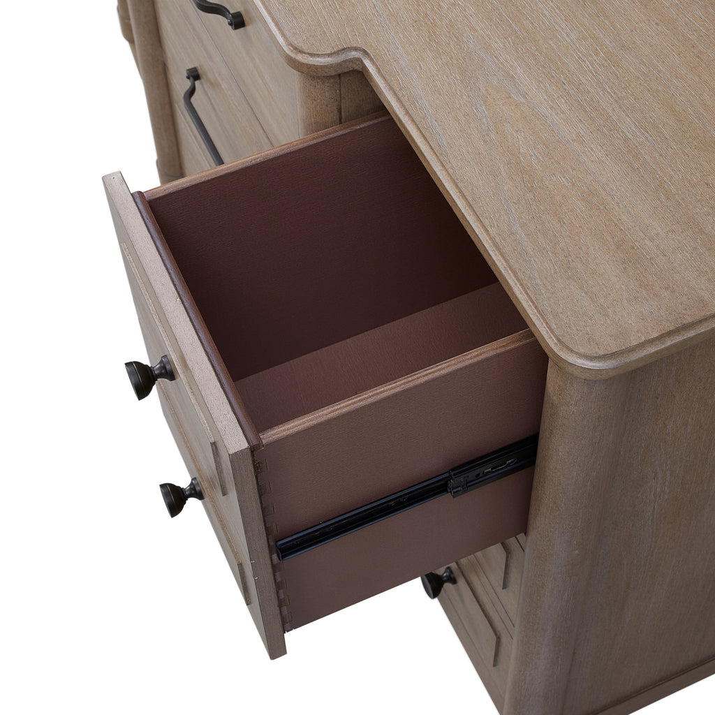 Roseclift Wood Breakfront Dresser Dresser