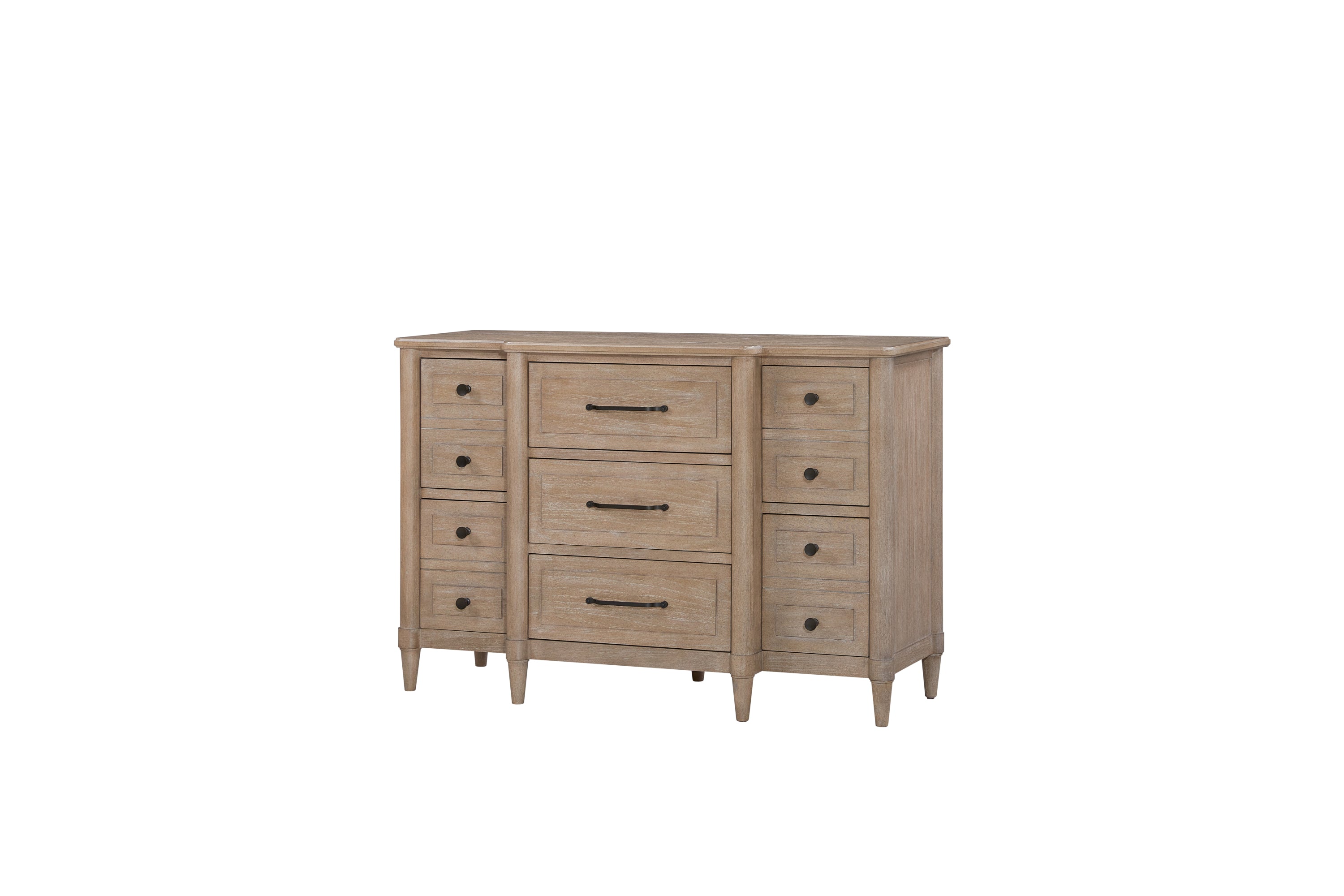 Roseclift Wood Breakfront Dresser Dresser
