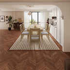 7PCs Extendable Dining Table Set, Farmhouse Extendable Table with 18' Move Leaf, 78' Rustic Wooden Kitchen Table and 6PCs Upholstered Chairs, Expanding Dining Room Table Set Dining Table Set