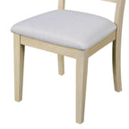 7PCs Extendable Dining Table Set, Farmhouse Extendable Table with 18' Move Leaf, 78' Rustic Wooden Kitchen Table and 6PCs Upholstered Chairs, Expanding Dining Room Table Set Dining Table Set