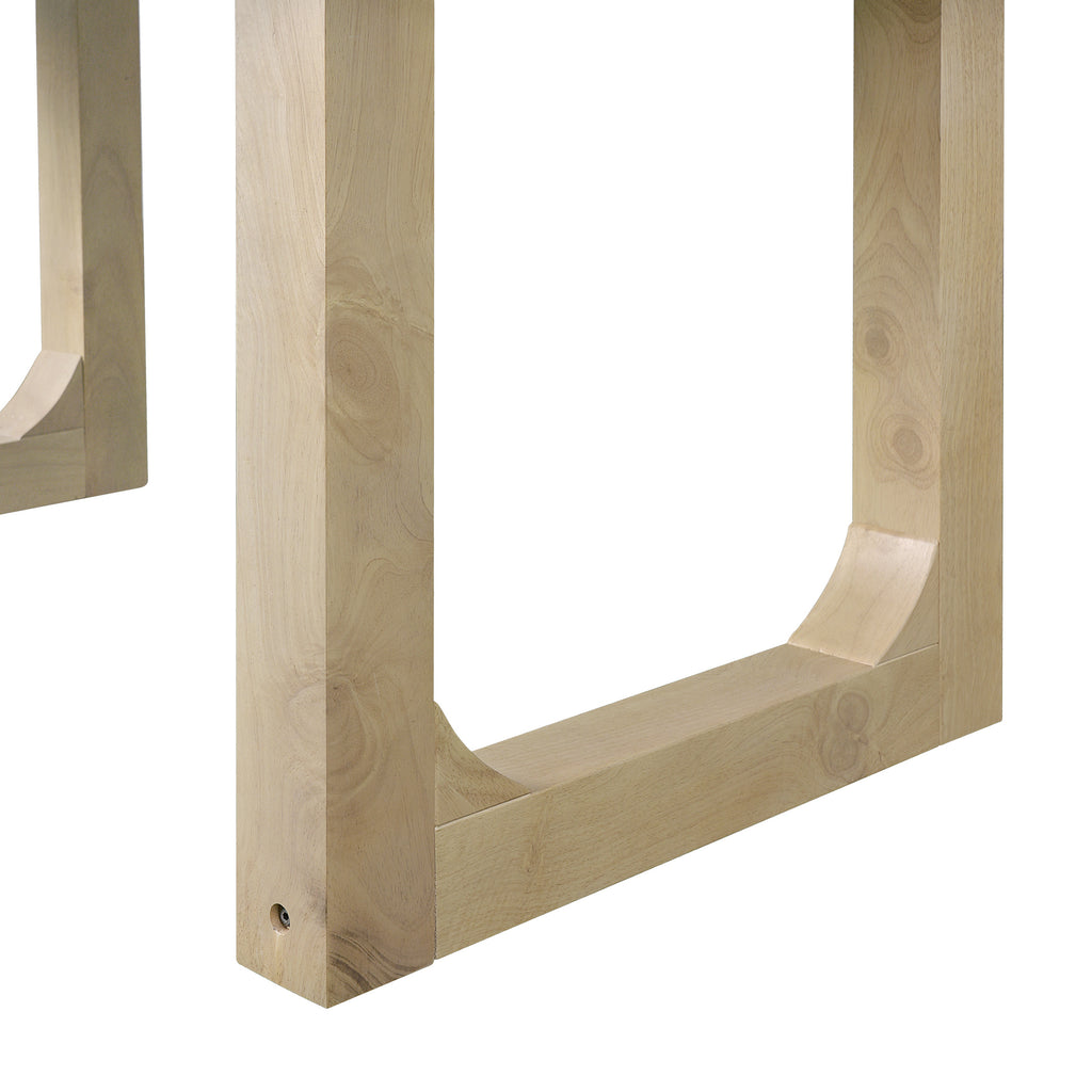 7PCs Extendable Dining Table Set, Farmhouse Extendable Table with 18' Move Leaf, 78' Rustic Wooden Kitchen Table and 6PCs Upholstered Chairs, Expanding Dining Room Table Set Dining Table Set