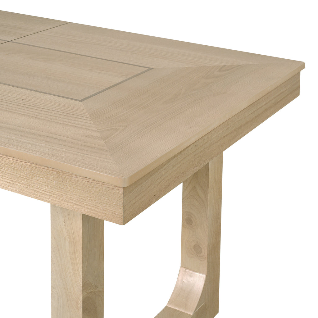 7PCs Extendable Dining Table Set, Farmhouse Extendable Table with 18' Move Leaf, 78' Rustic Wooden Kitchen Table and 6PCs Upholstered Chairs, Expanding Dining Room Table Set Dining Table Set