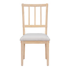 TREXM 5-piece Rustic Charm Round Dining Set with 3 Upholstered Chairs and Curved Bench for Dining Room, Kitchen and Living Room (Natural)