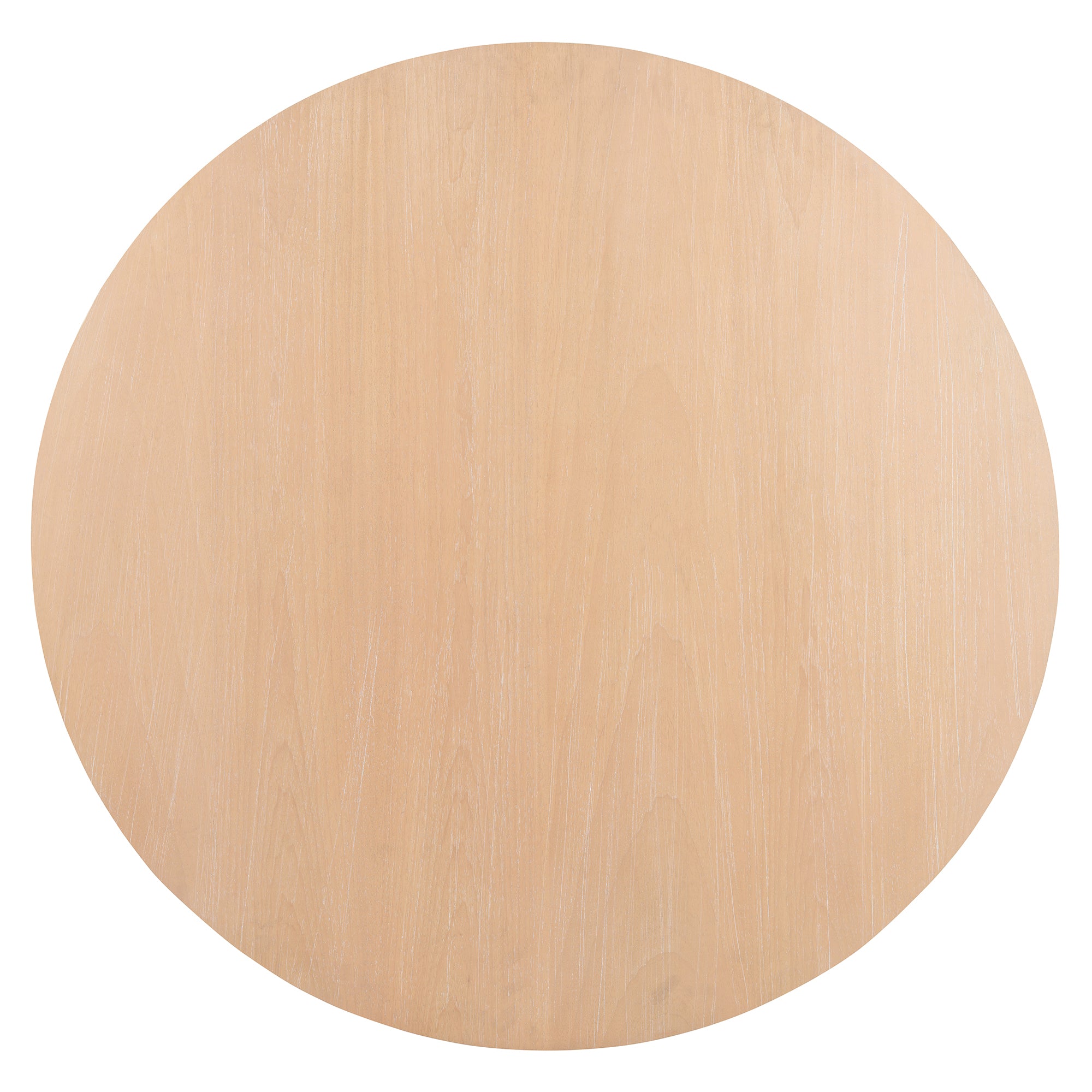 TREXM 5-piece Rustic Charm Round Dining Set with 3 Upholstered Chairs and Curved Bench for Dining Room, Kitchen and Living Room (Natural)