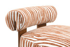 Chair with striped pattern on a white background