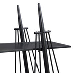 Sailboat-Inspired Bookshelf, 70.87 inch Industrial 4-Tier Open Storage Shelf with Drawer, Wooden & Metal Freestanding Bookcase, Sturdy Display Rack for Living Room, Office & Home Decoration. - Groovy Boardz