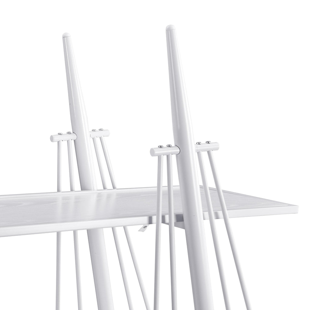 Sailboat-Inspired Bookshelf, 70.87 inch Industrial 4-Tier Open Storage Shelf with Drawer, Wooden & Metal Freestanding Bookcase, Sturdy Display Rack for Living Room, Office & Home Decoration. - Groovy Boardz