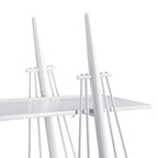 Sailboat-Inspired Bookshelf, 70.87 inch Industrial 4-Tier Open Storage Shelf with Drawer, Wooden & Metal Freestanding Bookcase, Sturdy Display Rack for Living Room, Office & Home Decoration. - Groovy Boardz