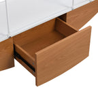 Sailboat-Inspired Bookshelf, 70.87 inch Industrial 4-Tier Open Storage Shelf with Drawer, Wooden & Metal Freestanding Bookcase, Sturdy Display Rack for Living Room, Office & Home Decoration. - Groovy Boardz