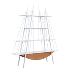 Sailboat-Inspired Bookshelf, 70.87 inch Industrial 4-Tier Open Storage Shelf with Drawer, Wooden & Metal Freestanding Bookcase, Sturdy Display Rack for Living Room, Office & Home Decoration. - Groovy Boardz