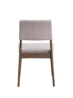 Seda Dusty Mauve Corduroy & Walnut Finish Side Chair (Set of 2)