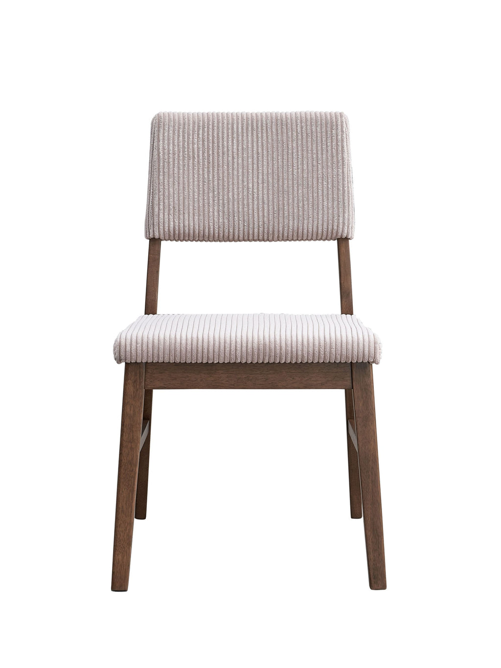 Seda Dusty Mauve Corduroy & Walnut Finish Side Chair (Set of 2)