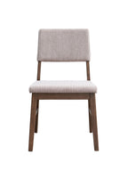 Seda Dusty Mauve Corduroy & Walnut Finish Side Chair (Set of 2)