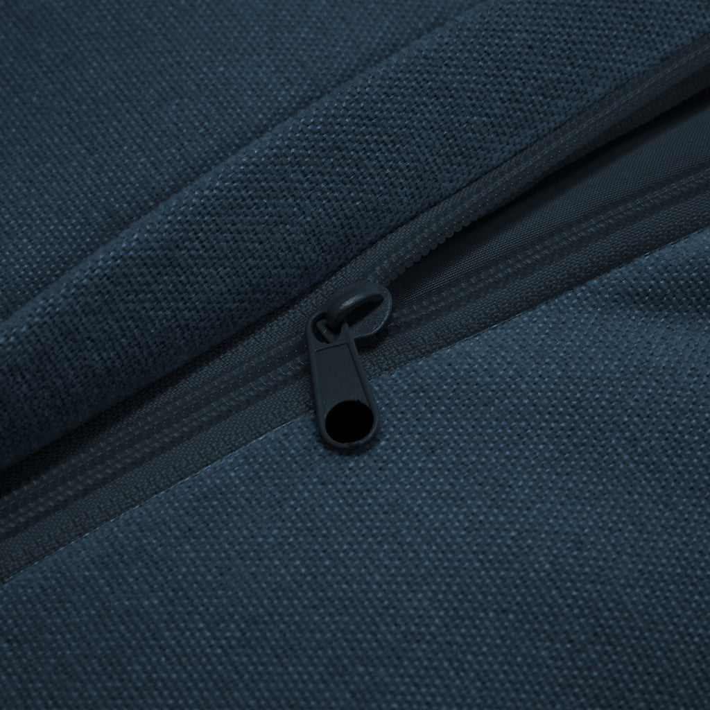 Set of 2 Slipcovered Armchairs,Deep Seat Accent Chair Set for Living Room, Reading Room, Bedroom and Working Spaces,Armchair Sets with Large Soft Pillows,Chenille Fabric, Blue