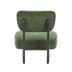 [Set of 2] Modern Lounge Chair with Polyester Upholstery, Sturdy Wood Base With Walnut Finish, Minimalist and Stylish Accent Seating for Living Room, Bedroom, or Office