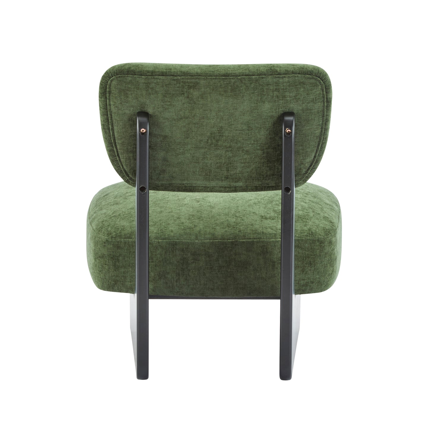 [Set of 2] Modern Lounge Chair with Polyester Upholstery, Sturdy Wood Base With Walnut Finish, Minimalist and Stylish Accent Seating for Living Room, Bedroom, or Office