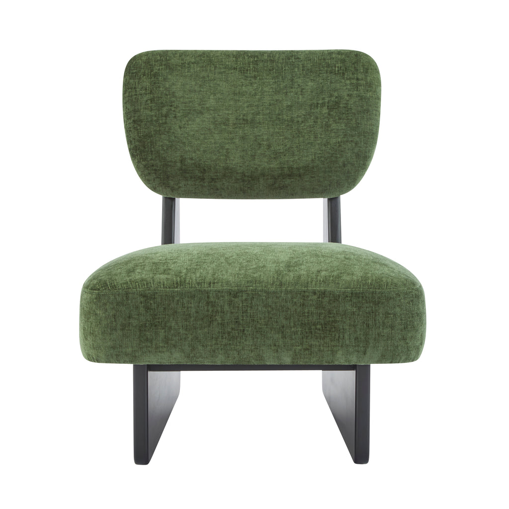 [Set of 2] Modern Lounge Chair with Polyester Upholstery, Sturdy Wood Base With Walnut Finish, Minimalist and Stylish Accent Seating for Living Room, Bedroom, or Office