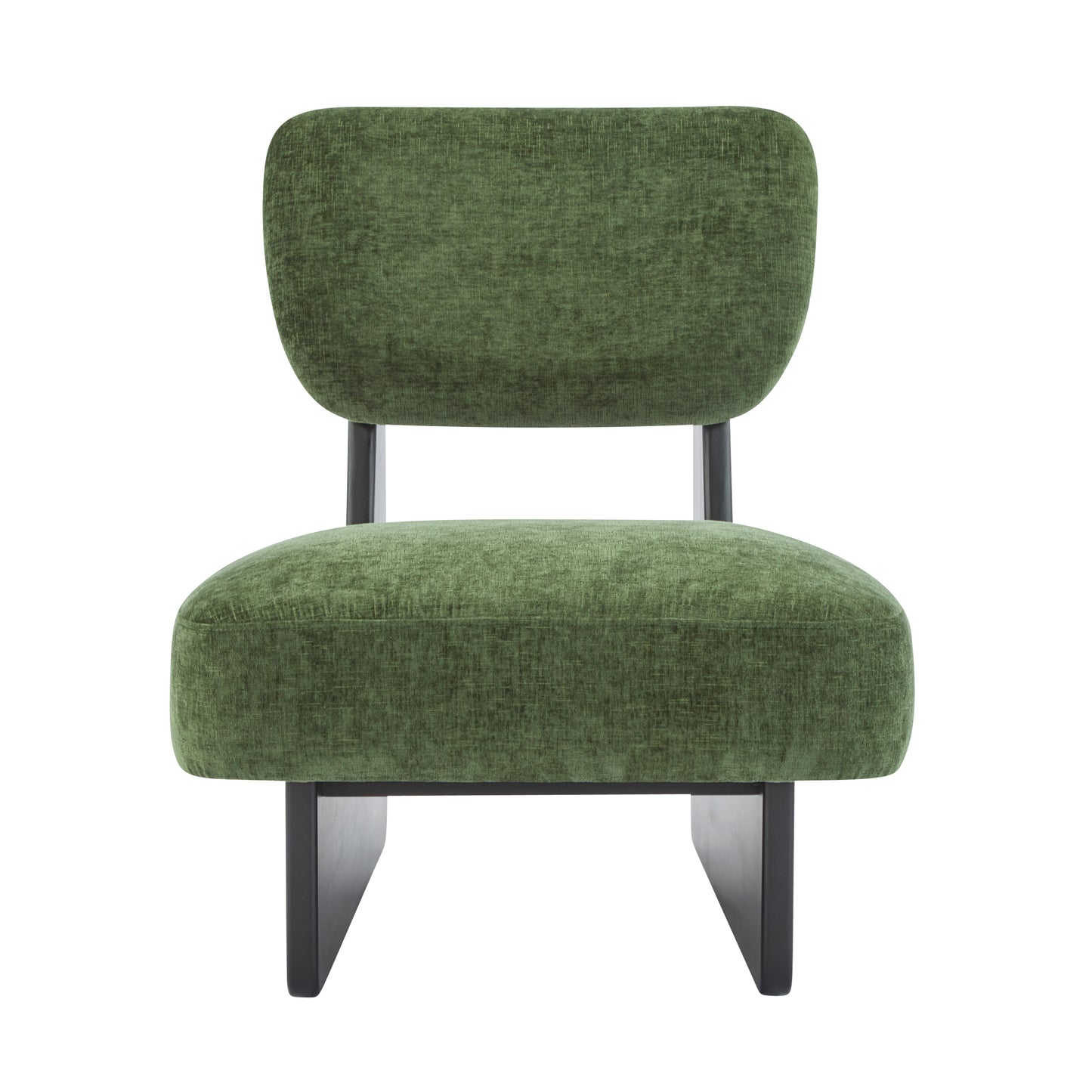 [Set of 2] Modern Lounge Chair with Polyester Upholstery, Sturdy Wood Base With Walnut Finish, Minimalist and Stylish Accent Seating for Living Room, Bedroom, or Office