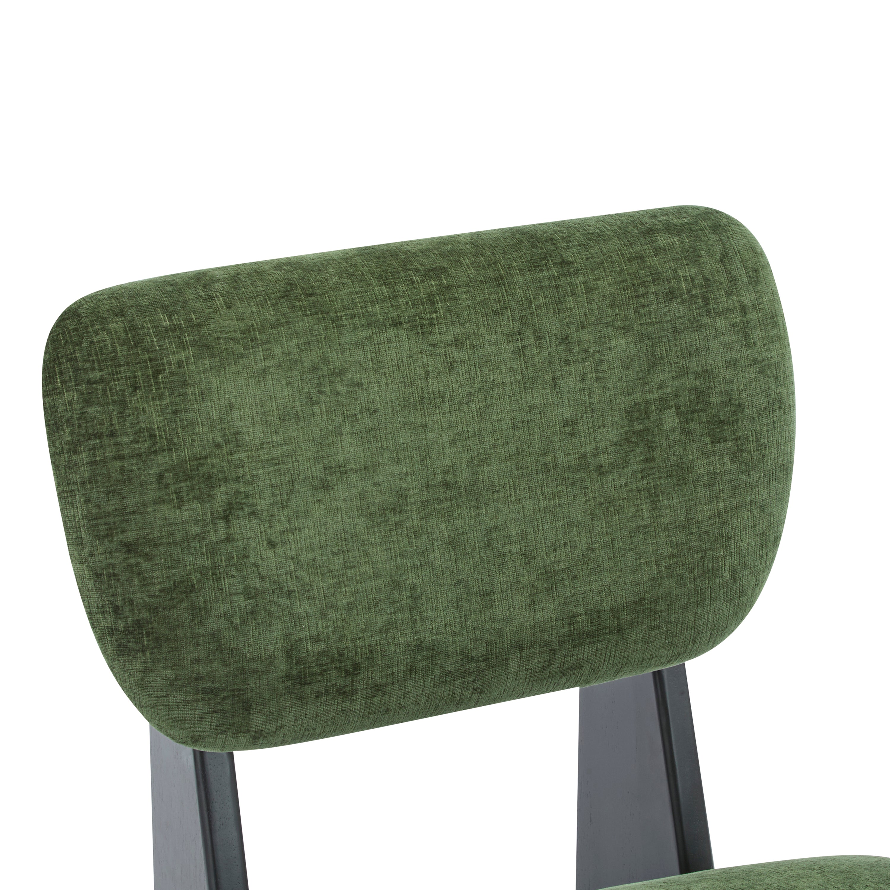 [Set of 2] Modern Lounge Chair with Polyester Upholstery, Sturdy Wood Base With Walnut Finish, Minimalist and Stylish Accent Seating for Living Room, Bedroom, or Office