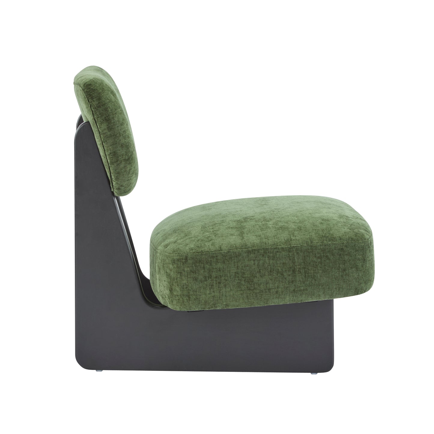 [Set of 2] Modern Lounge Chair with Polyester Upholstery, Sturdy Wood Base With Walnut Finish, Minimalist and Stylish Accent Seating for Living Room, Bedroom, or Office