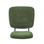 [Set of 2] Modern Lounge Chair with Polyester Upholstery, Sturdy Wood Base With Walnut Finish, Minimalist and Stylish Accent Seating for Living Room, Bedroom, or Office