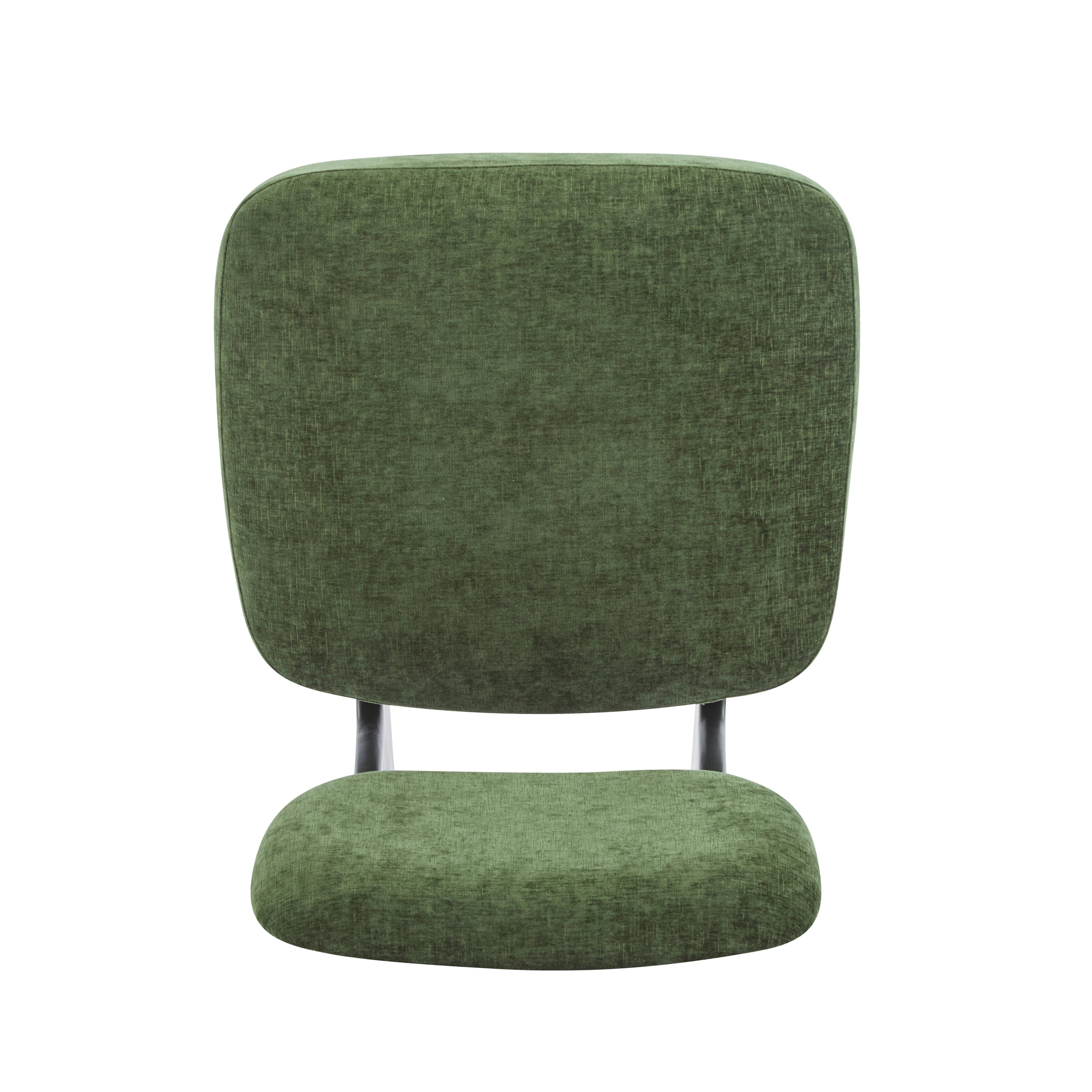 [Set of 2] Modern Lounge Chair with Polyester Upholstery, Sturdy Wood Base With Walnut Finish, Minimalist and Stylish Accent Seating for Living Room, Bedroom, or Office