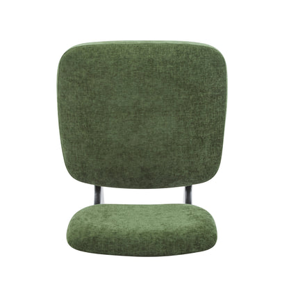 [Set of 2] Modern Lounge Chair with Polyester Upholstery, Sturdy Wood Base With Walnut Finish, Minimalist and Stylish Accent Seating for Living Room, Bedroom, or Office