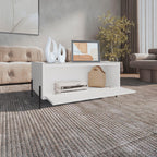 Shan Minimalistic White Coffee Table with Storage.